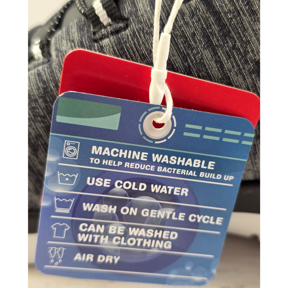 Skechers Slip-Ins, Air-Cooled Memory Foam Comfort, Black/Gray Size 9 Wide Fit - Picture 11 of 12